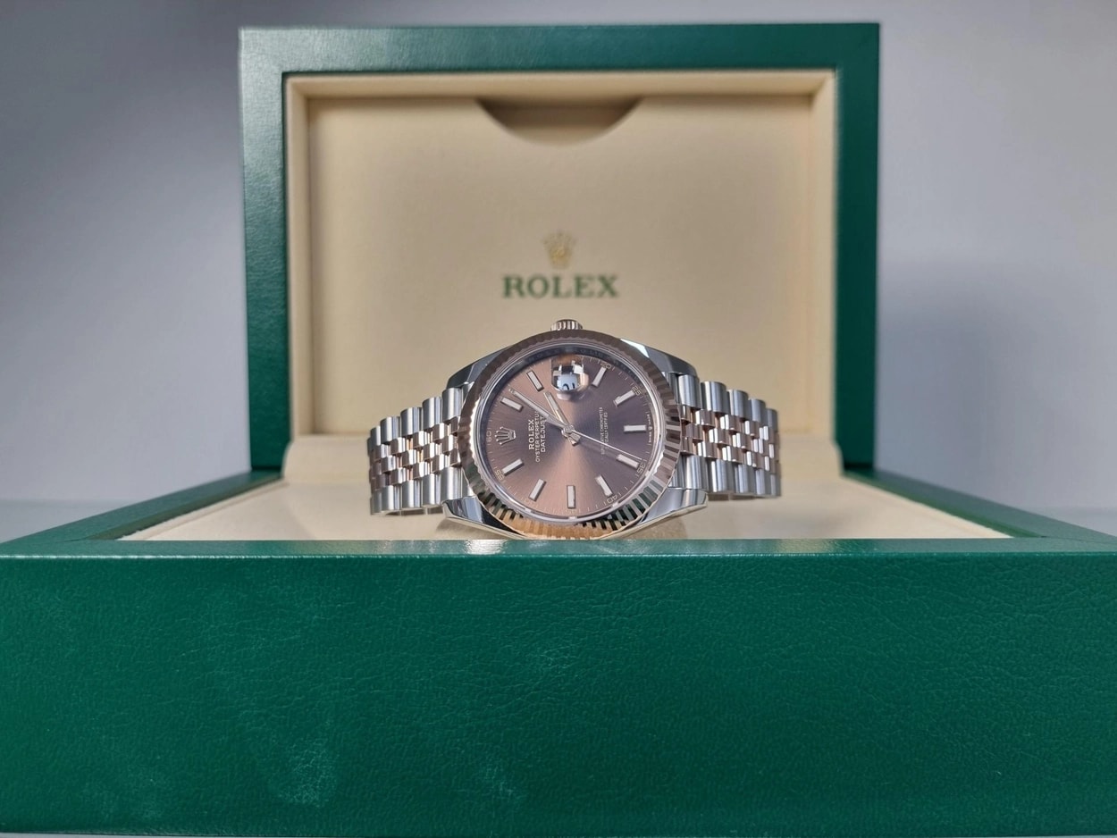 Rolex® Datejust 41 (41mm | 초코 바인덱스 | 로즈골드 | 플루쥬빌)