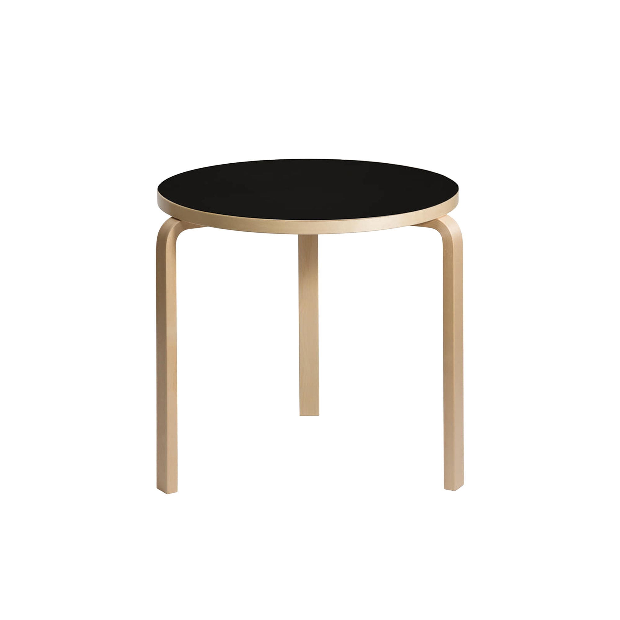 Artek | Aalto table 90B Ø75 Black-Birch