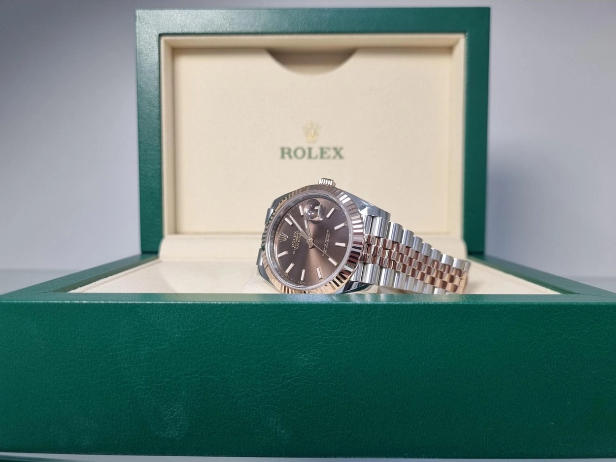 Rolex® Datejust 41 (41mm | 초코 바인덱스 | 로즈골드 | 플루쥬빌)