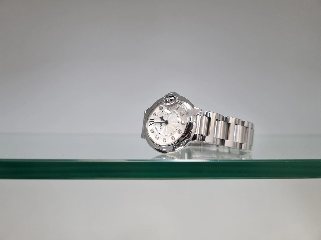 Cartier Ballon Bleu 발롱블루 (28mm | 스틸 | 11 다이아 인덱스)