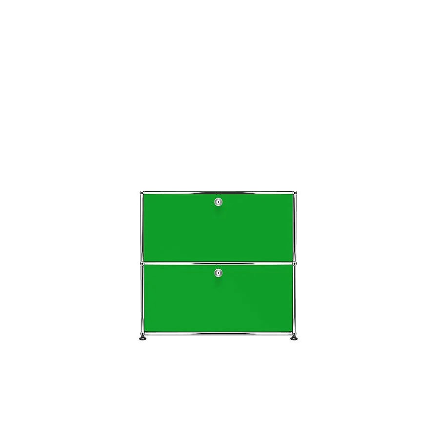 USM Haller | 1x2 Module Highboard (USM Green)