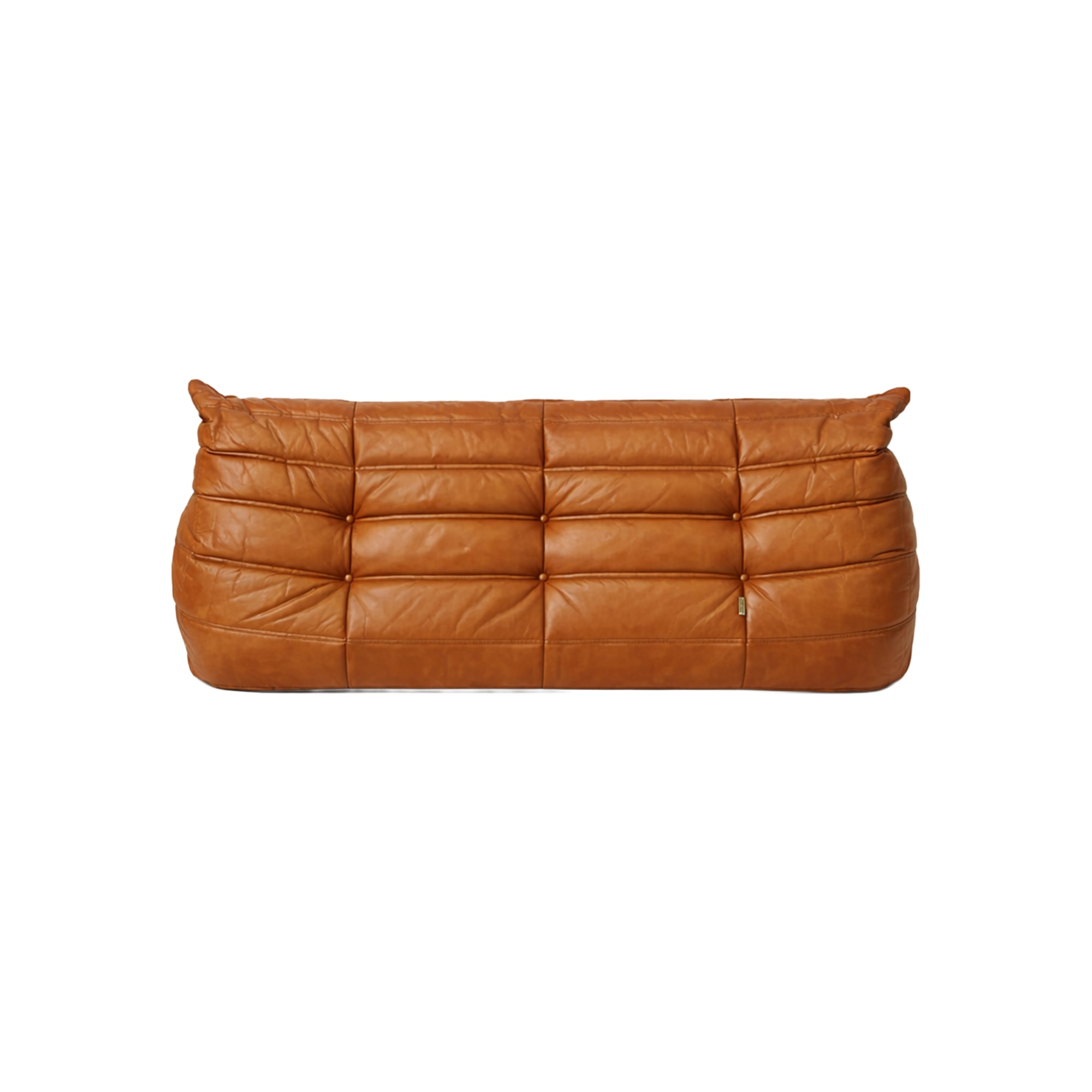 (UPHOLSTERY) 토고소파 | Cognac Leather Togo 3-Seat Sofa