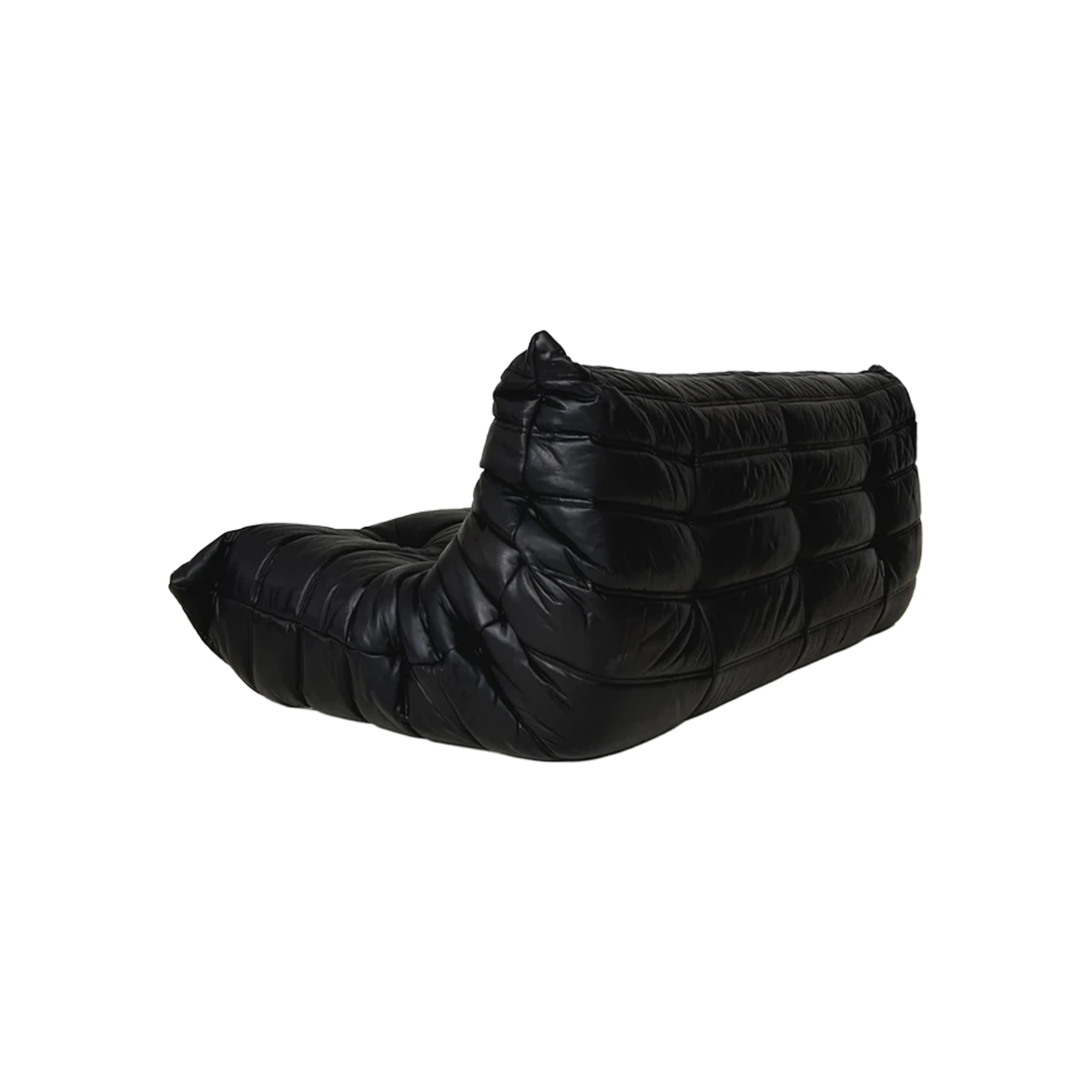 (UPHOLSTERY) 토고소파 | Black Leather Togo 3-Seat Sofa