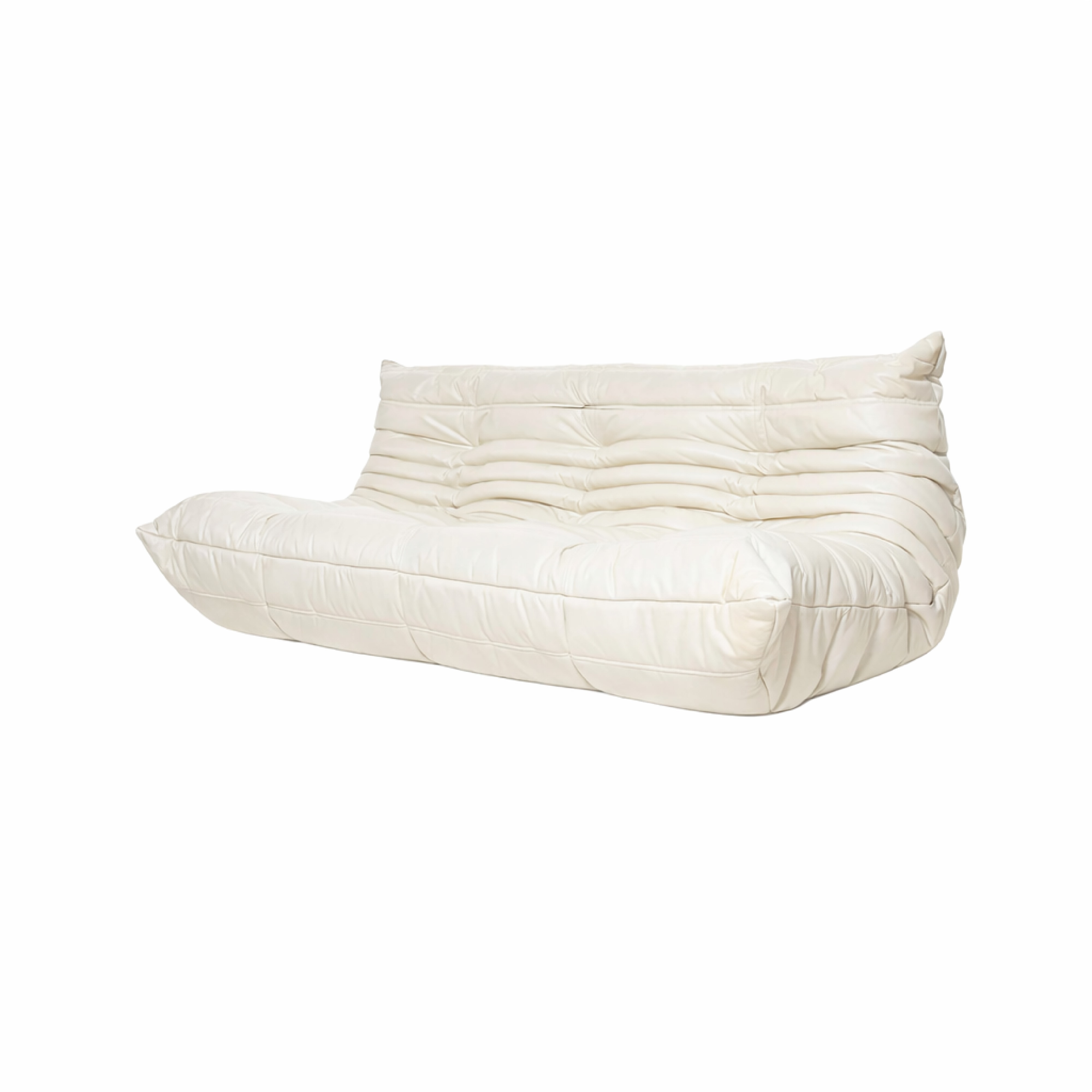 토고소파 | White Leather Togo 3-Seat Sofa