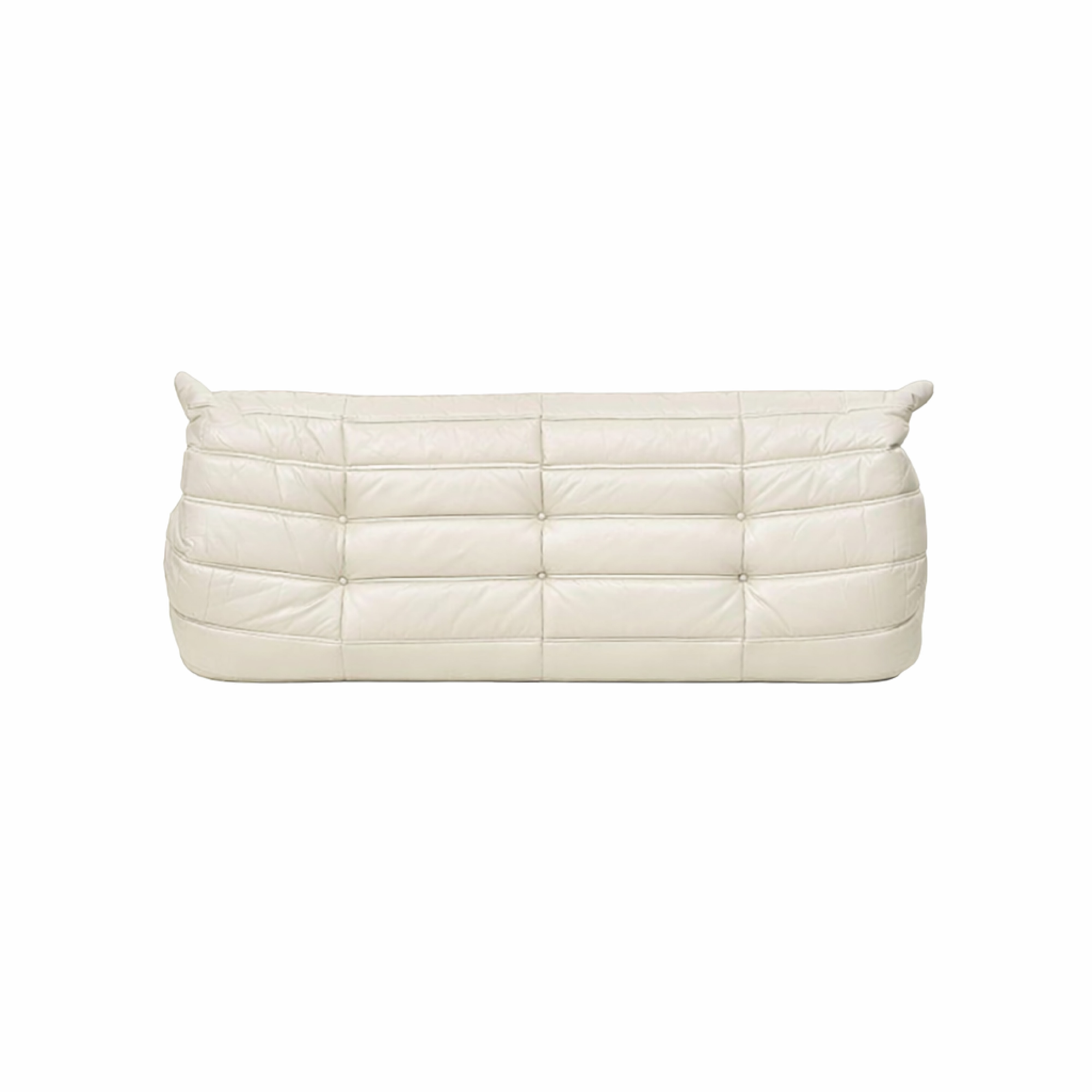 토고소파 | White Leather Togo 3-Seat Sofa