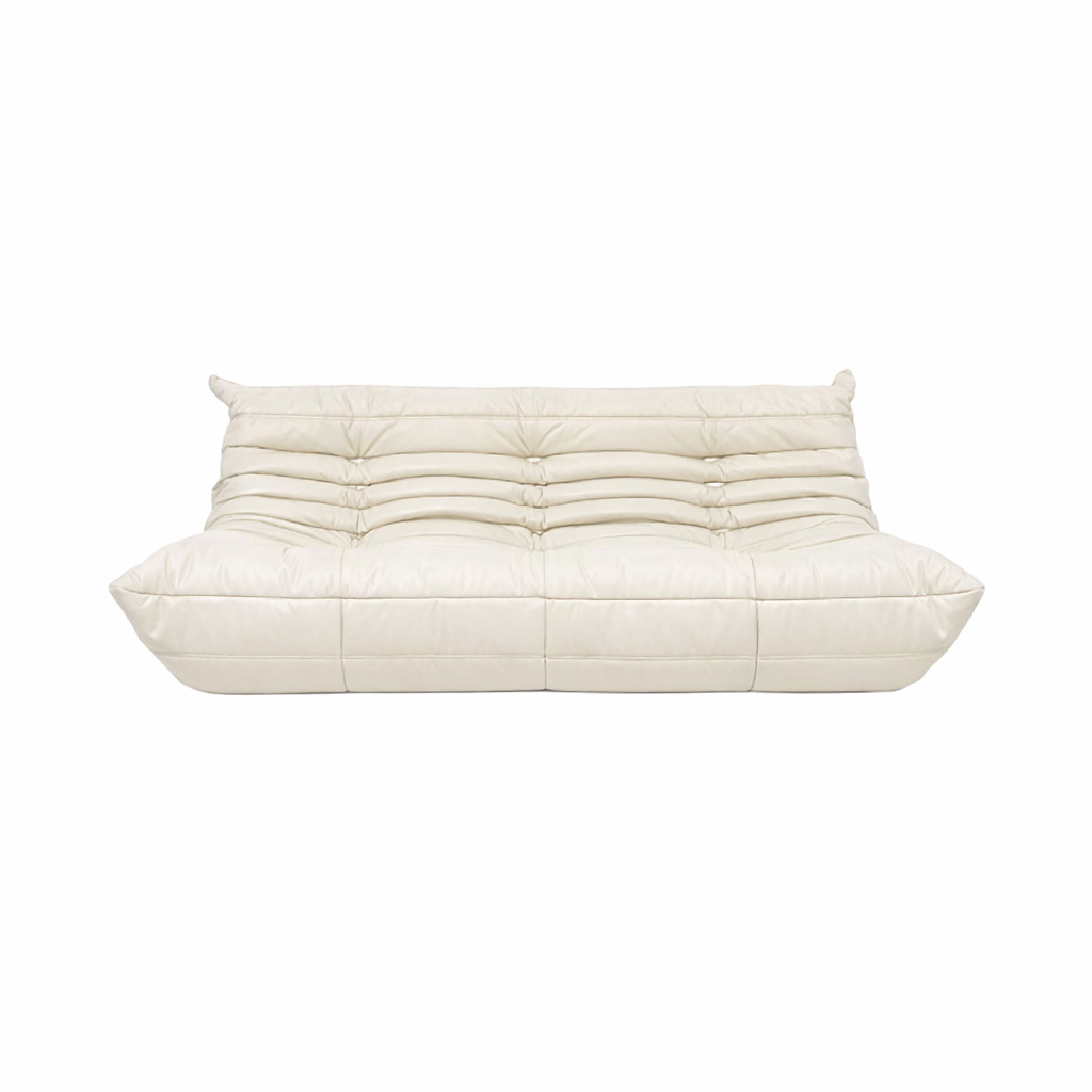 토고소파 | White Leather Togo 3-Seat Sofa