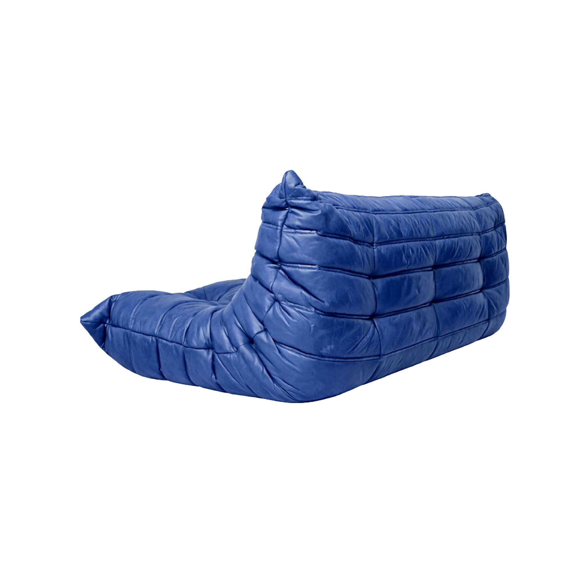 토고소파 | Blue Leather Togo 3-Seat Sofa