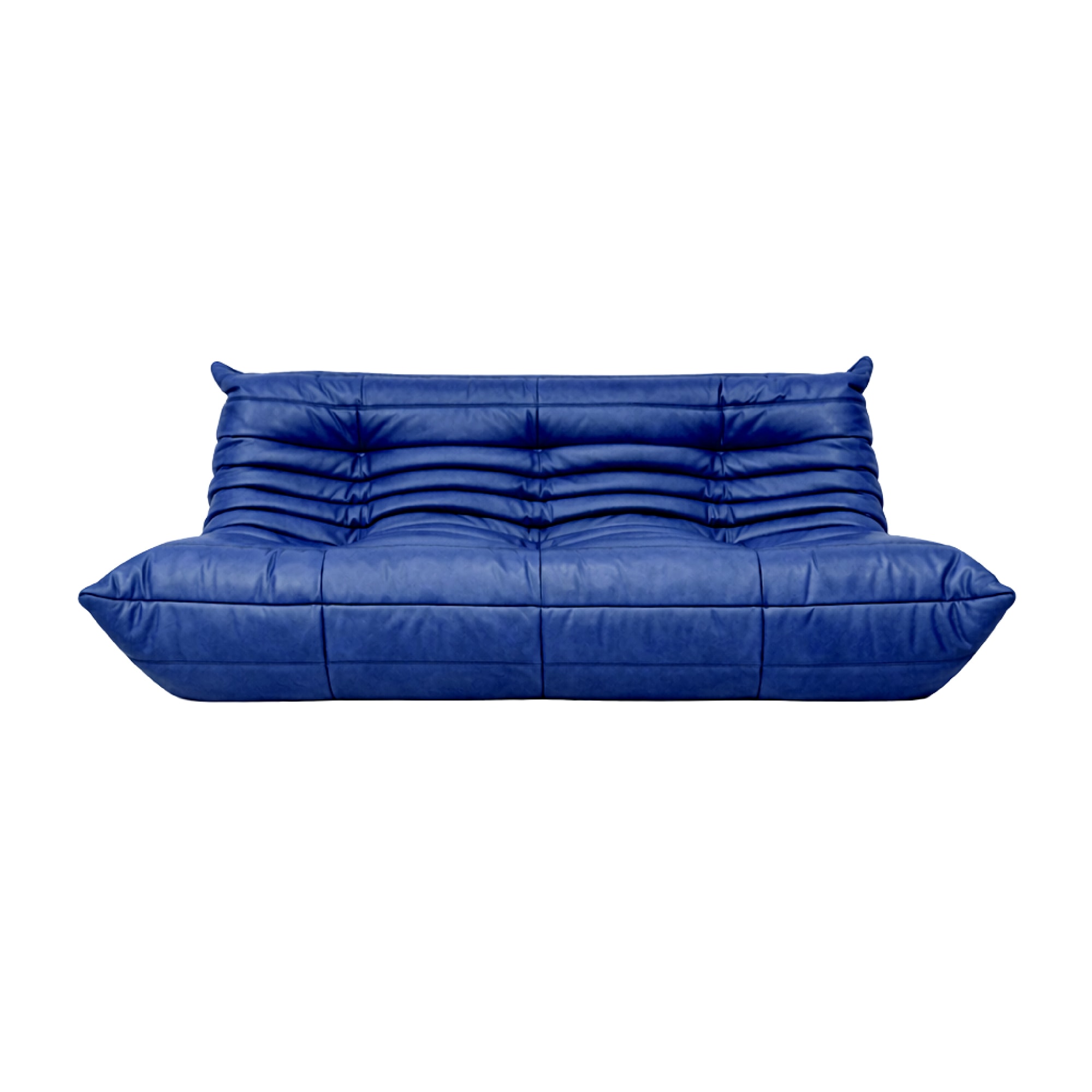 토고소파 | Blue Leather Togo 3-Seat Sofa
