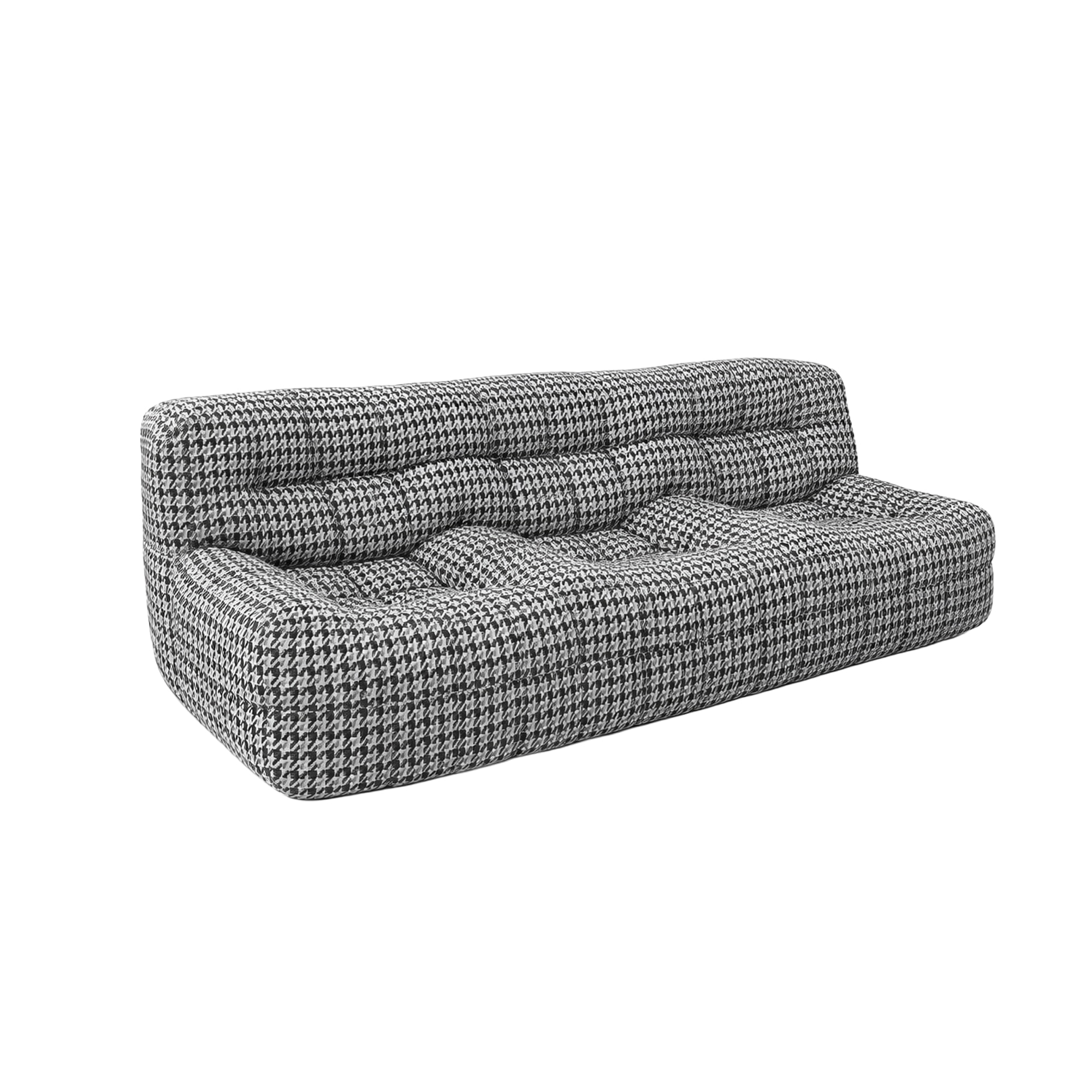 카시마소파 | Vintage Houndstooth Fabric Kashima 3-Seat Sofa