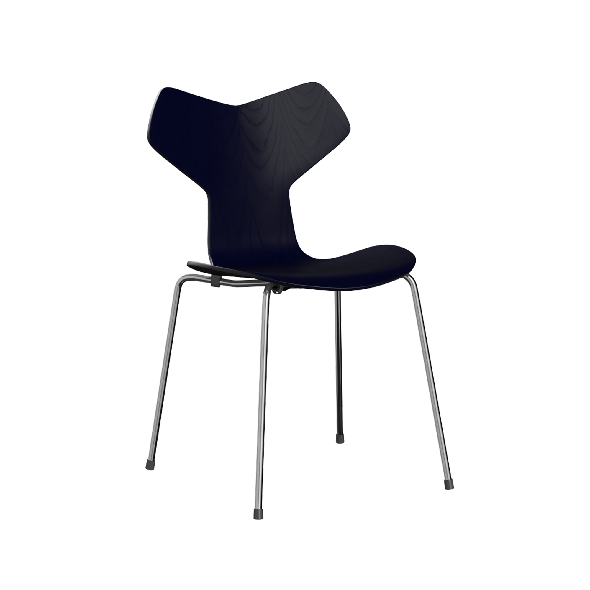 Fritz Hansen | Grand Prix™ 3130 Chair (Coloured Veneer | Ash/Midnight Blue 895)