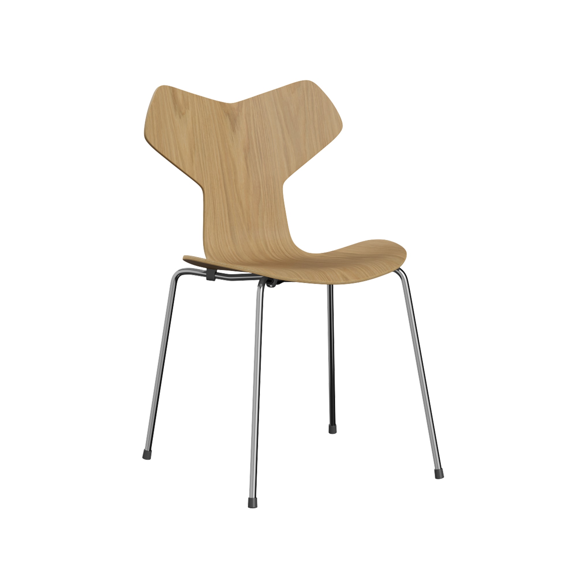 Fritz Hansen | Grand Prix™ 3130 Chair (Clear Lacquered Oak Veneer)