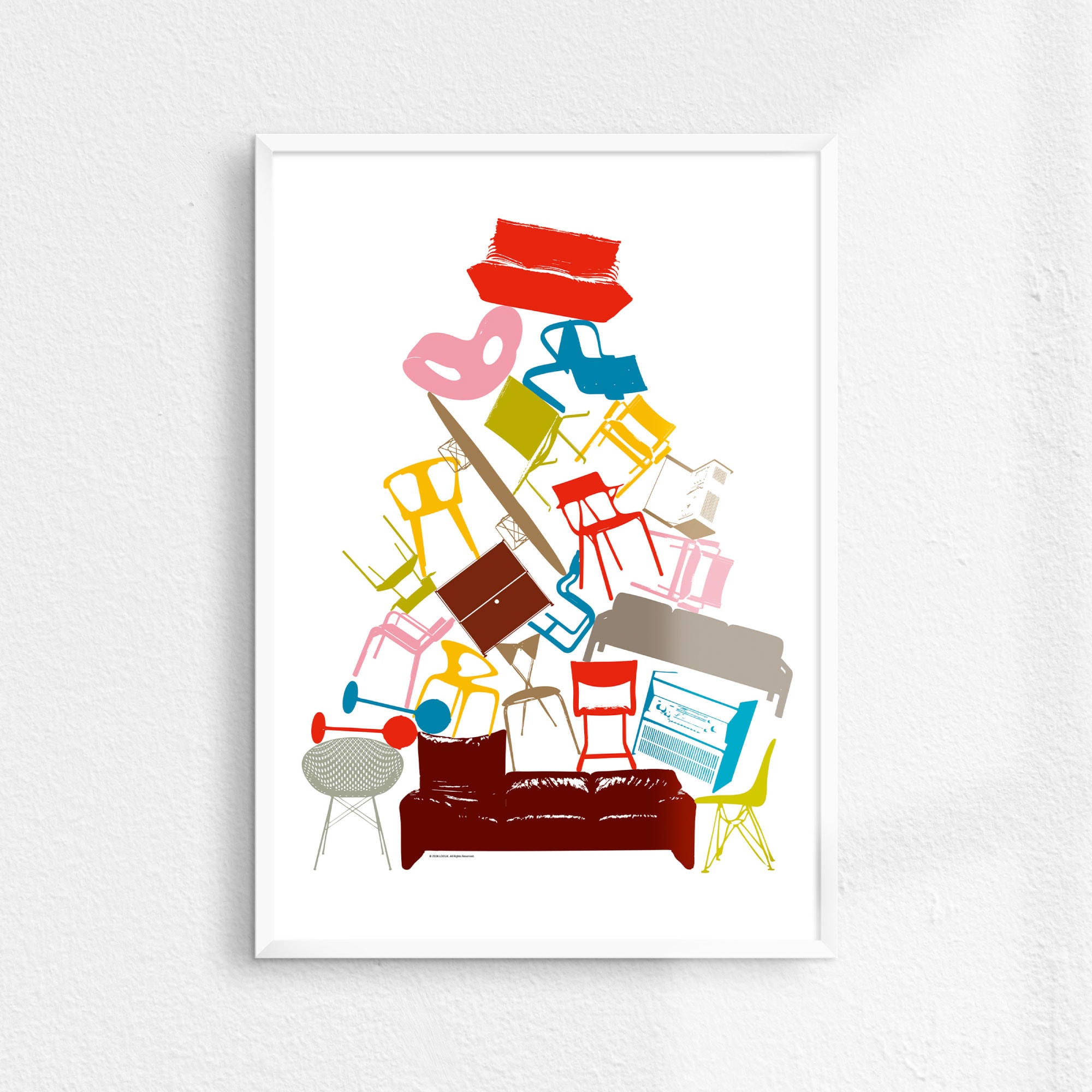 LOOUK! (82x115cm Poster + Aluminum Frame)
