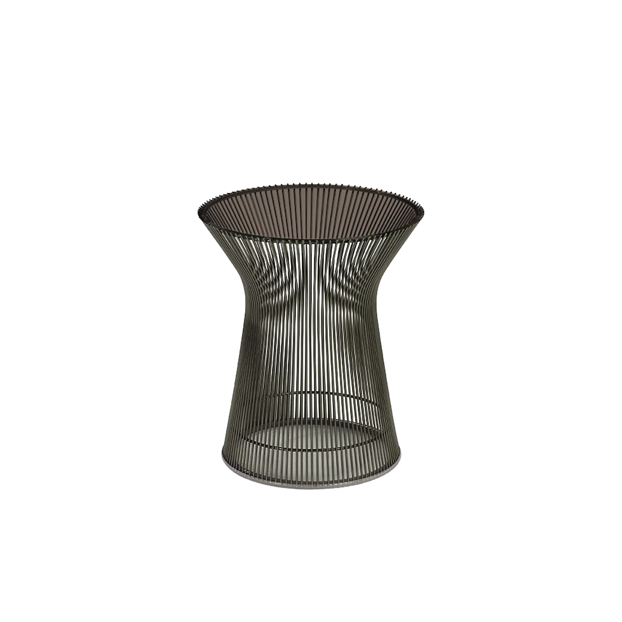 Knoll | Platner Side Table (Bronze / Brown Glass)