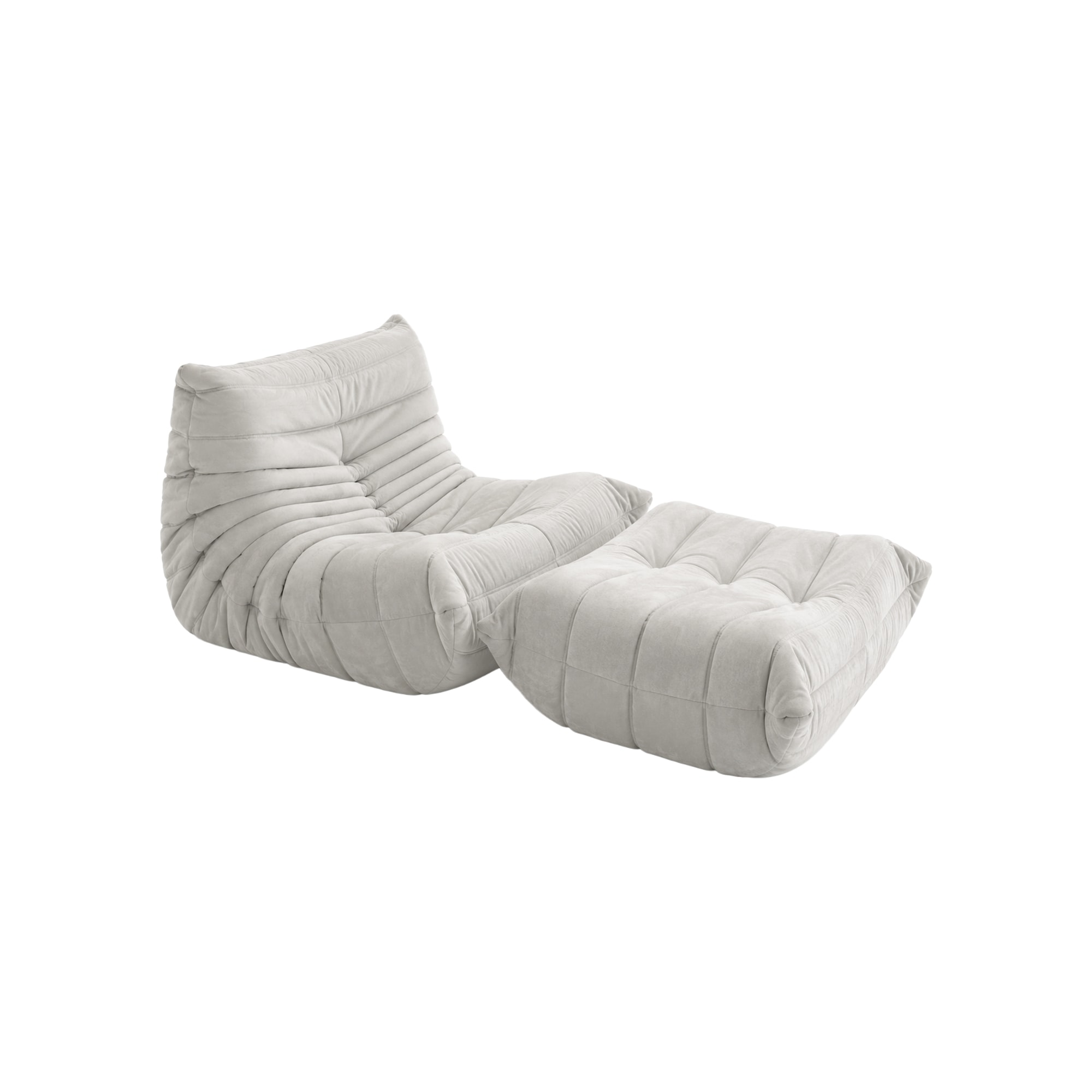 토고소파 | Ultrasuede® Togo 1-Seat Sofa + Ottoman