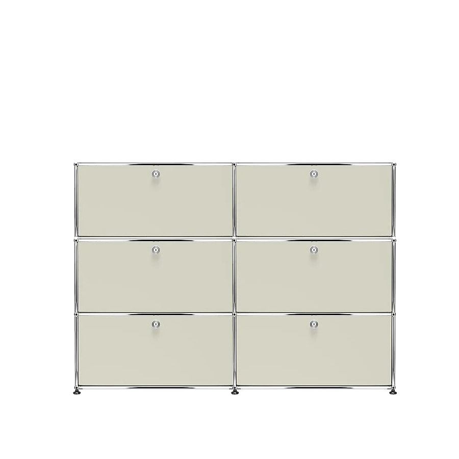 USM Haller | 2x3 Module Highboard (Light Grey | RAL 7035)