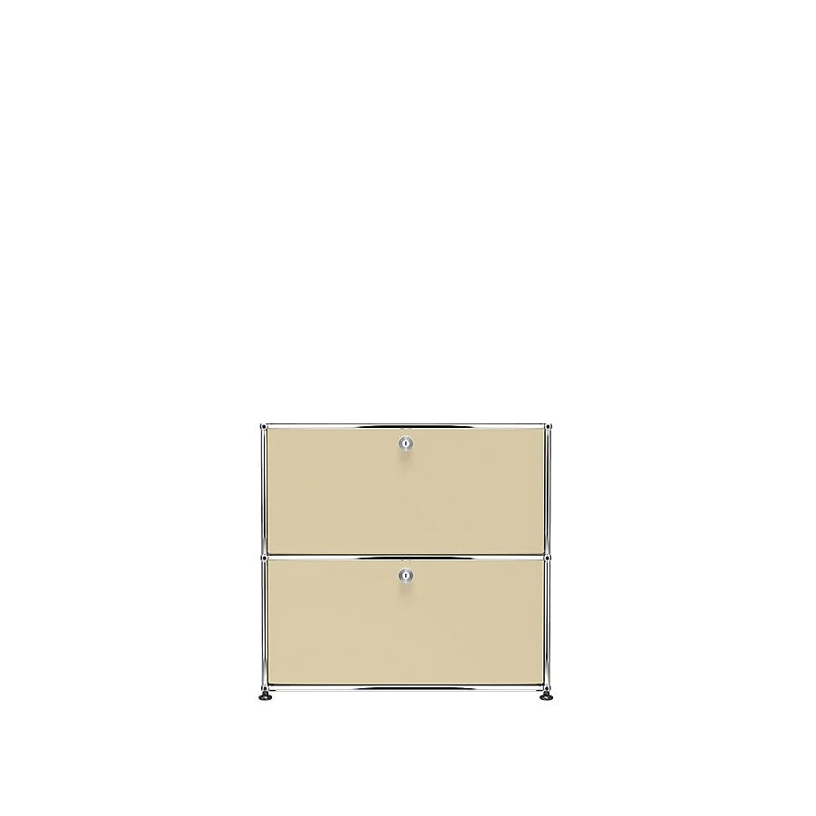 USM Haller | 1x2 Module Highboard (USM Beige)