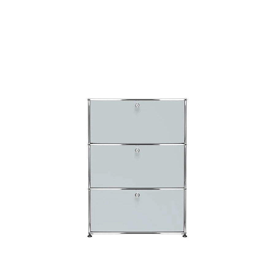 USM Haller | 1x3 Module Highboard (USM Matte Silver)