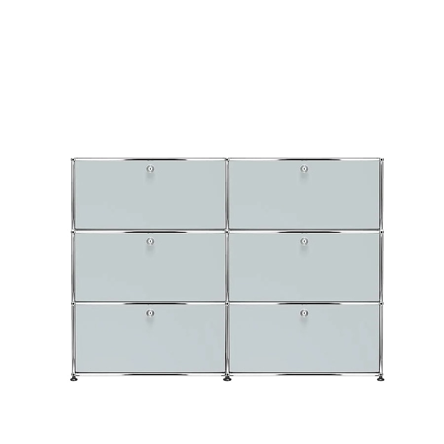 USM Haller | 2x3 Module Highboard (USM Matte Silver)