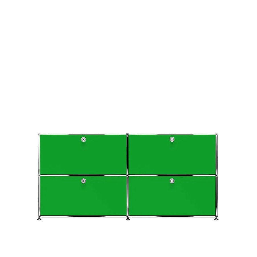 USM Haller | 2x2 Module Highboard (USM Green)