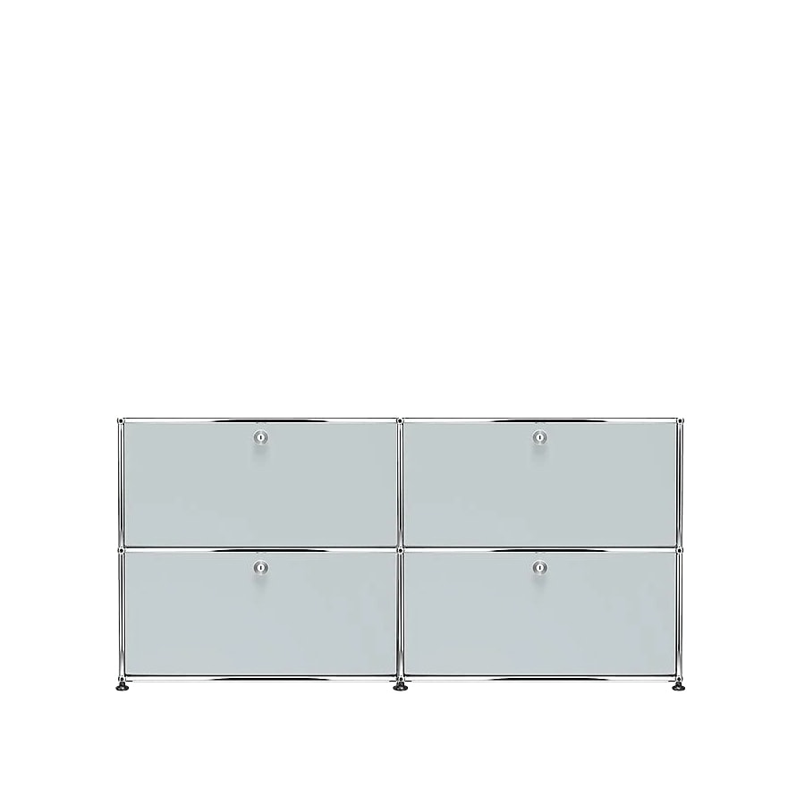 USM Haller | 2x2 Module Highboard (USM Matte Silver)