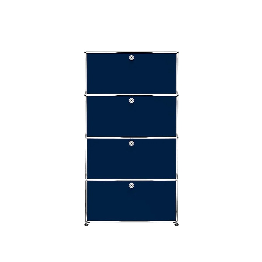 USM Haller | 1x4 Module Highboard (Steel Blue | RAL 5011)