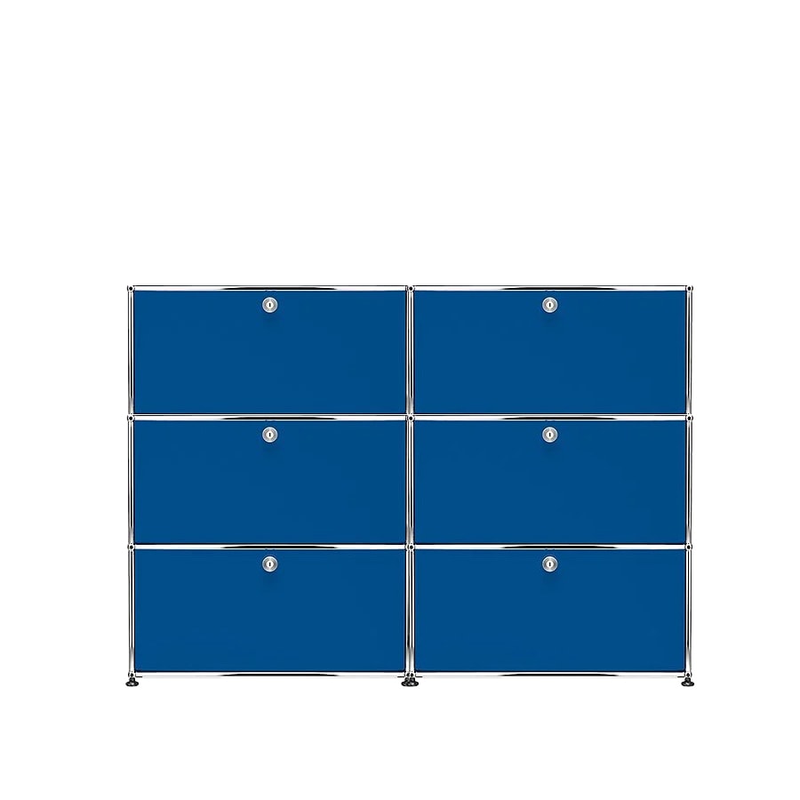 USM Haller | 2x3 Module Highboard (Gentian Blue | RAL 5010)