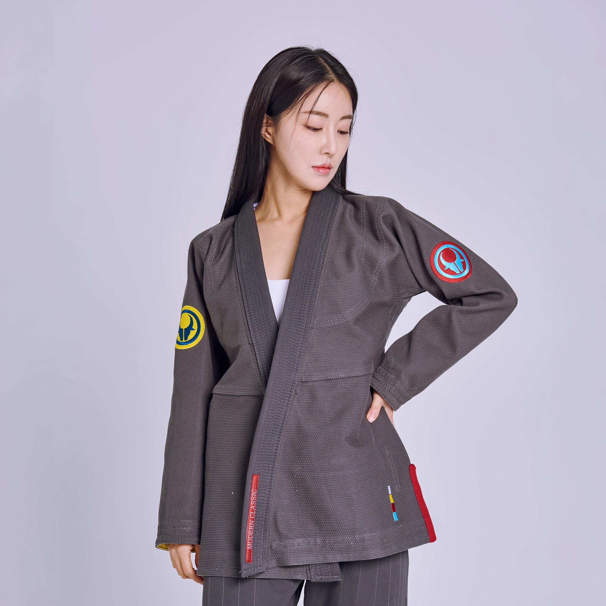 가우쵸 모던클래식 주짓수 도복 (그레이)