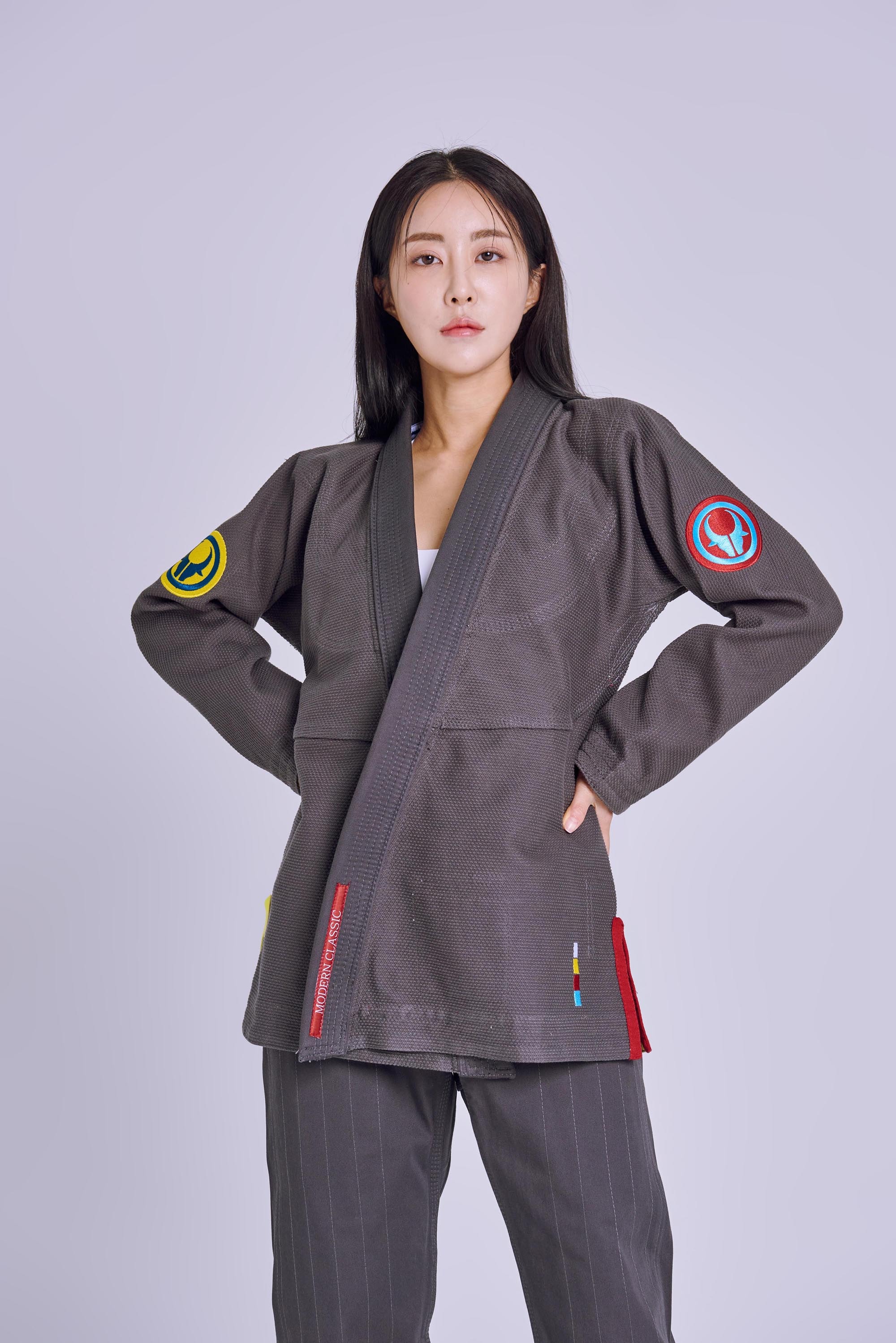 가우쵸 모던클래식 주짓수 도복 (그레이)