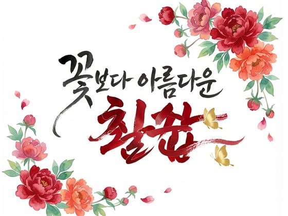 뒷면 시안 — 꽃보다 아름다운 칠순
