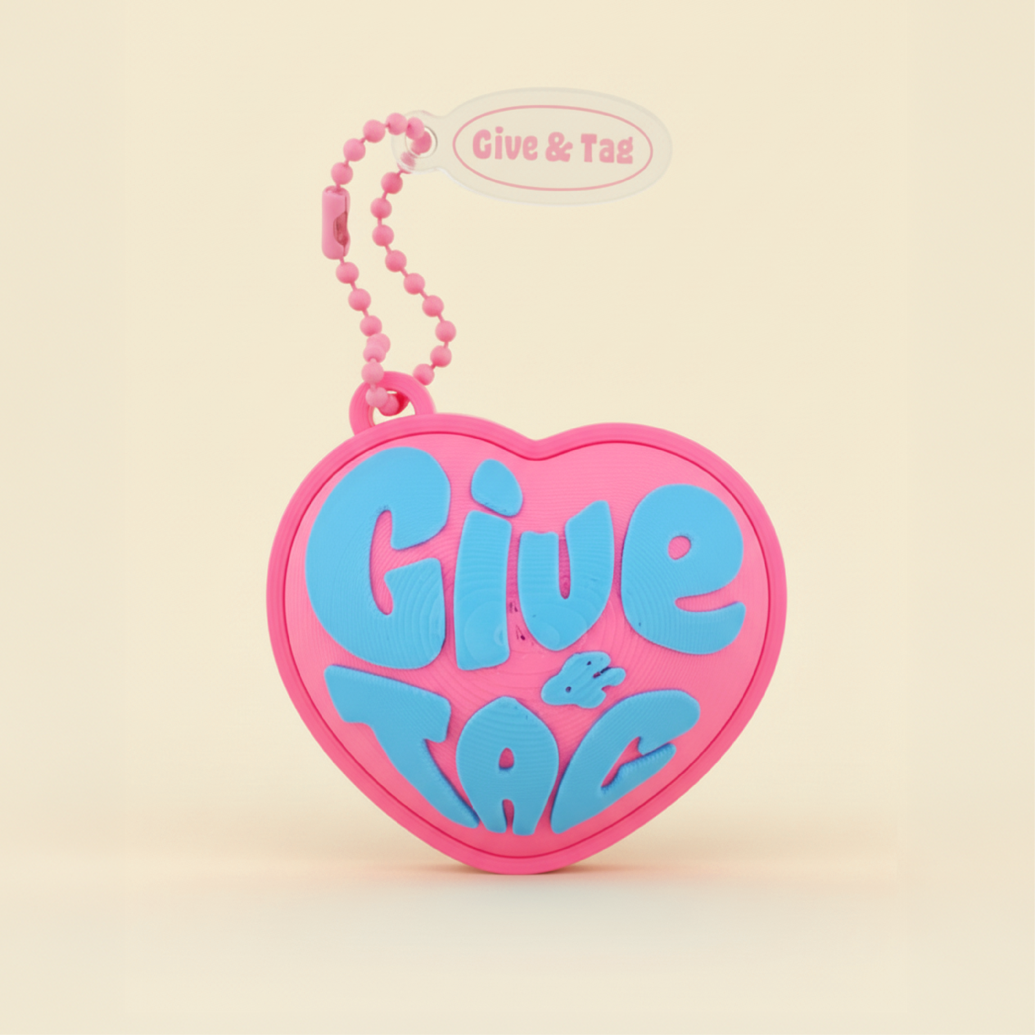 Give&Tag 클릭커 키링(핑크)