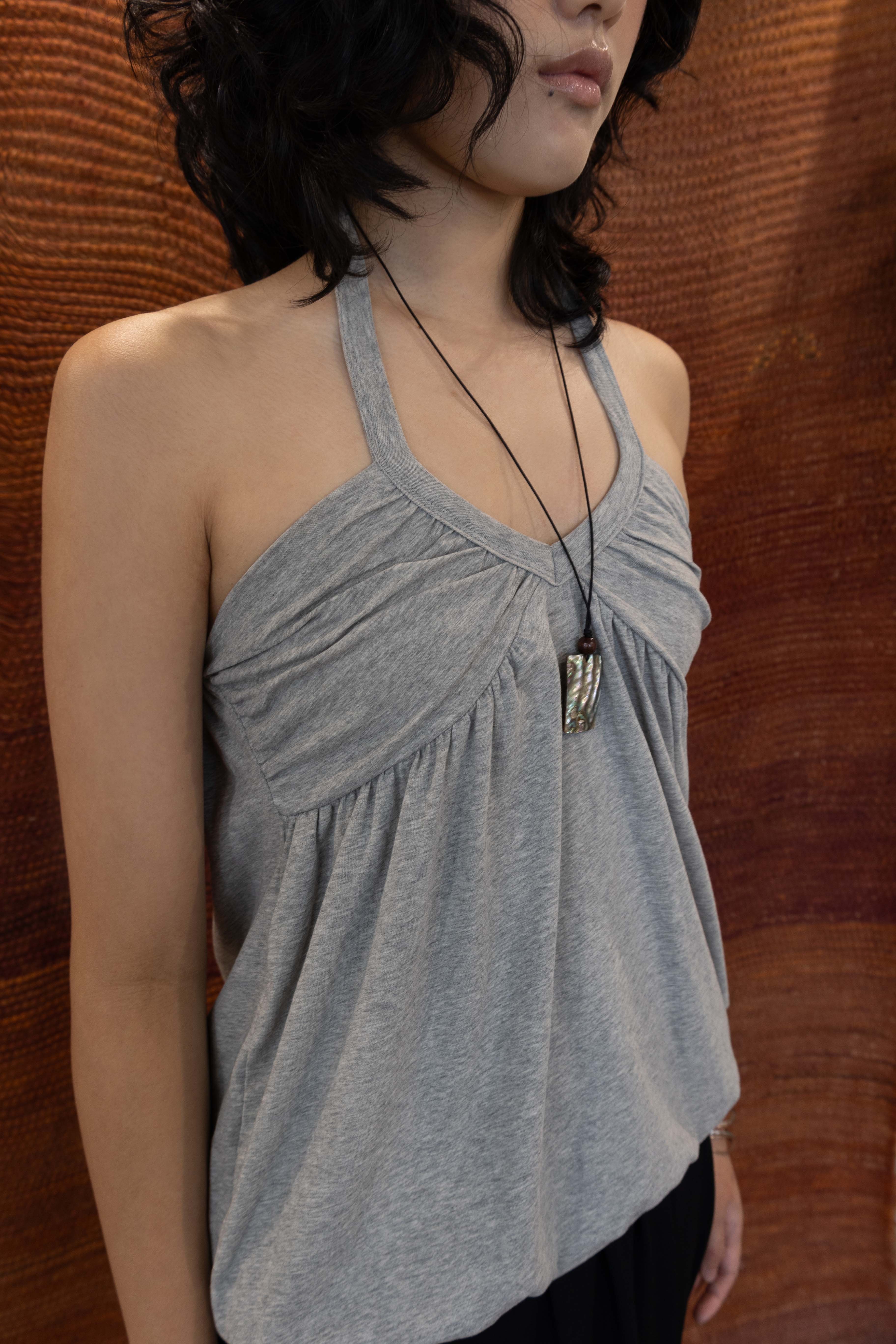 halterneck sleeveless Top
