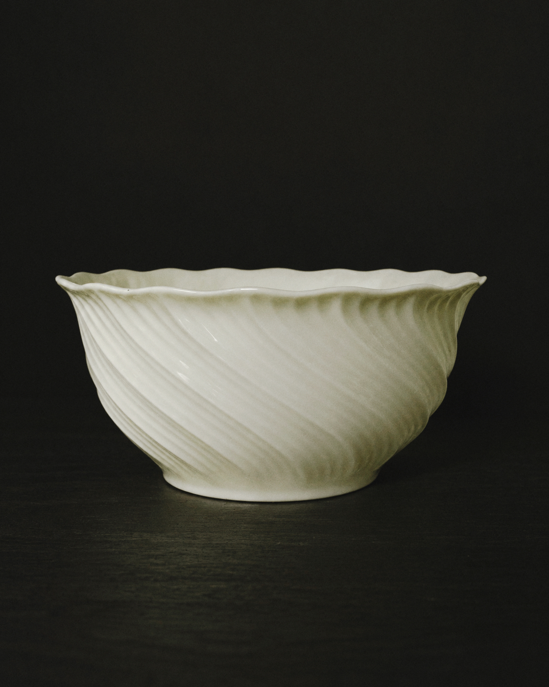 Vintage Porcelain Swirl Bowl