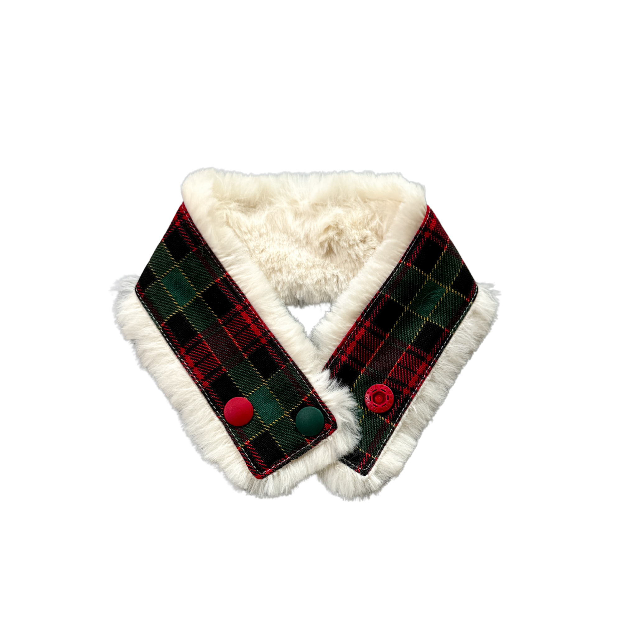 X-mas 체크 털목도리