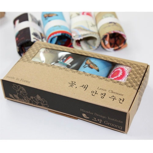 꽃새 안경수건 4셋트