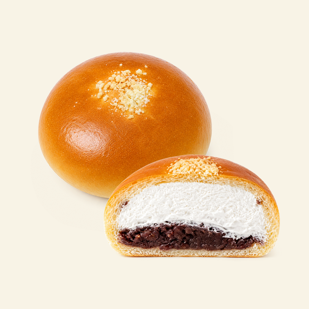 생크림 팥빵