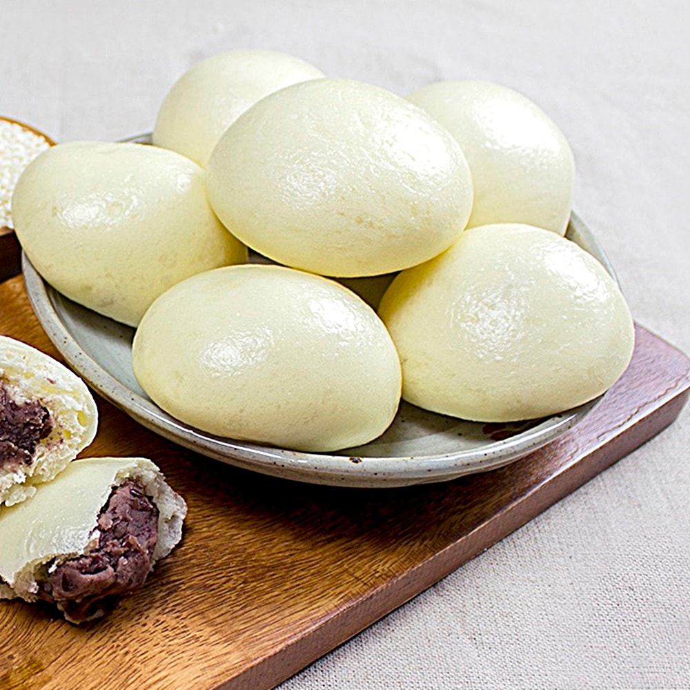행사날 전통 수제 쌀 찐빵 20개 꽉 찬 팥 앙금 호빵 겨울 영양 간식 [오후 3시 전 당일배송]