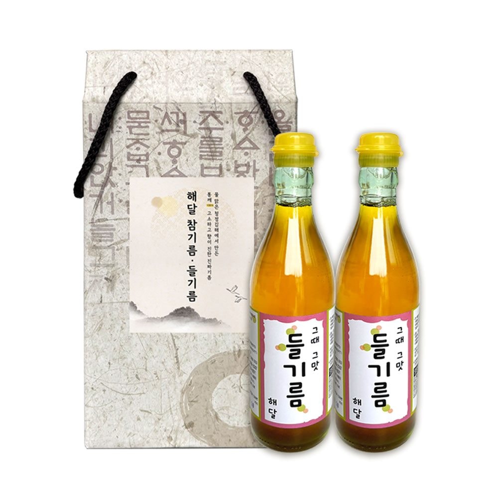 단 1회 착유 생들기름 선물세트 350ml 2구 답례품 (오후 2시 마감 당일출고)