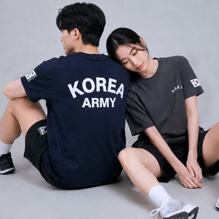 행사날 로카 ROKA 아미 반팔 티셔츠 숏팬츠 세트 쿨 스포츠 기능성 활동복 [오후 3시 전 당일배송]