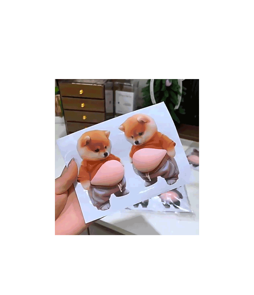 행사날 오후 3시 당일발송 말랑뱃살 3D 문콕방지 쿠션 스티커 6종 도어가드 이미지