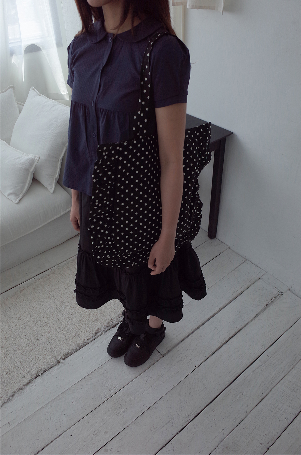 dot frill bag (2colors)
