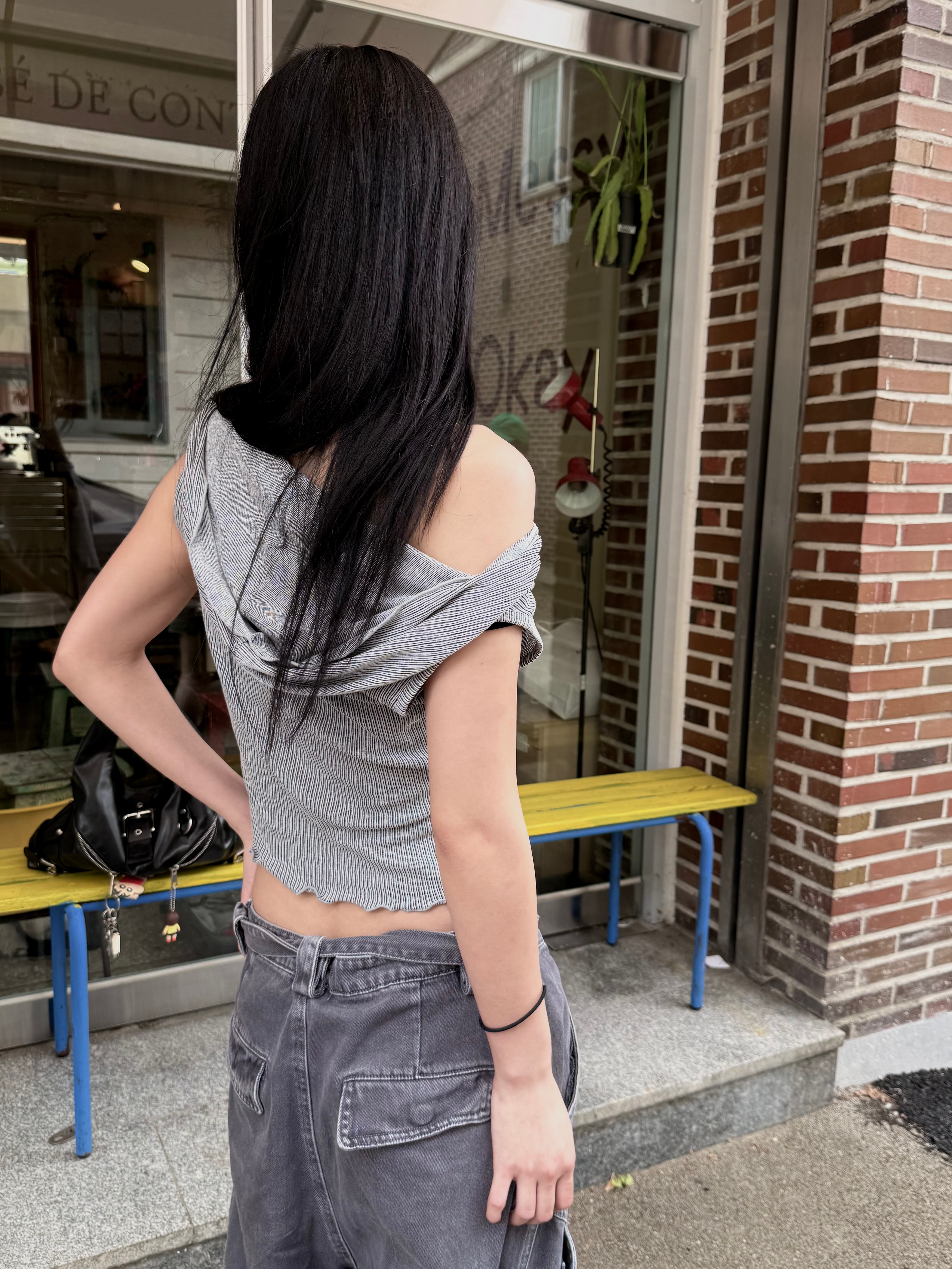 🖤*신상* 마룬베스트 (조끼,후드,오프숄더 가능)