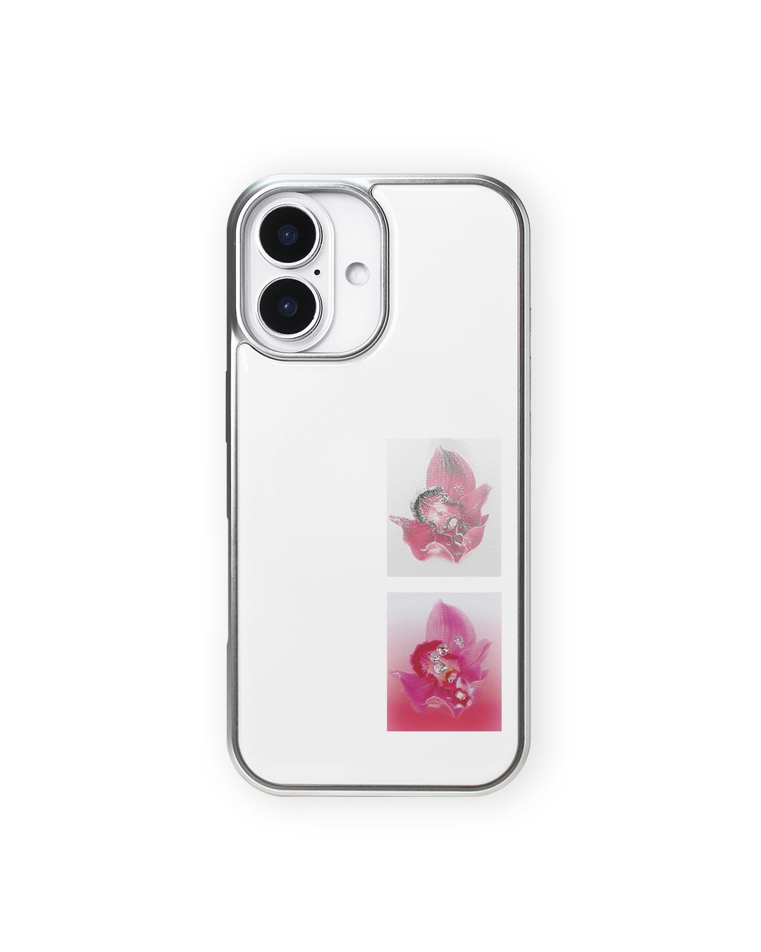 홍연몽 phone case (silver epoxy, glass)