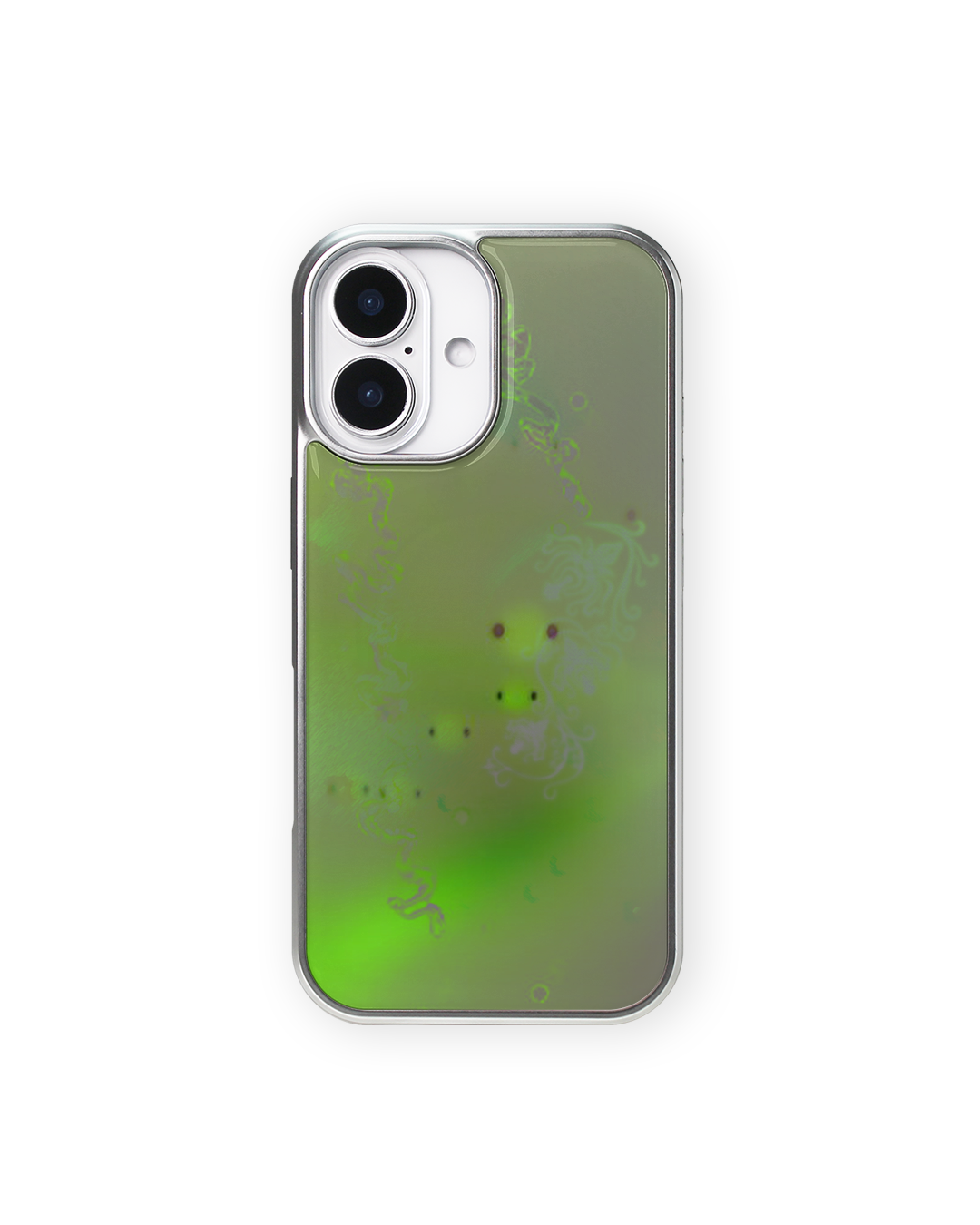 미스티 그린 phone case (silver epoxy, glass)