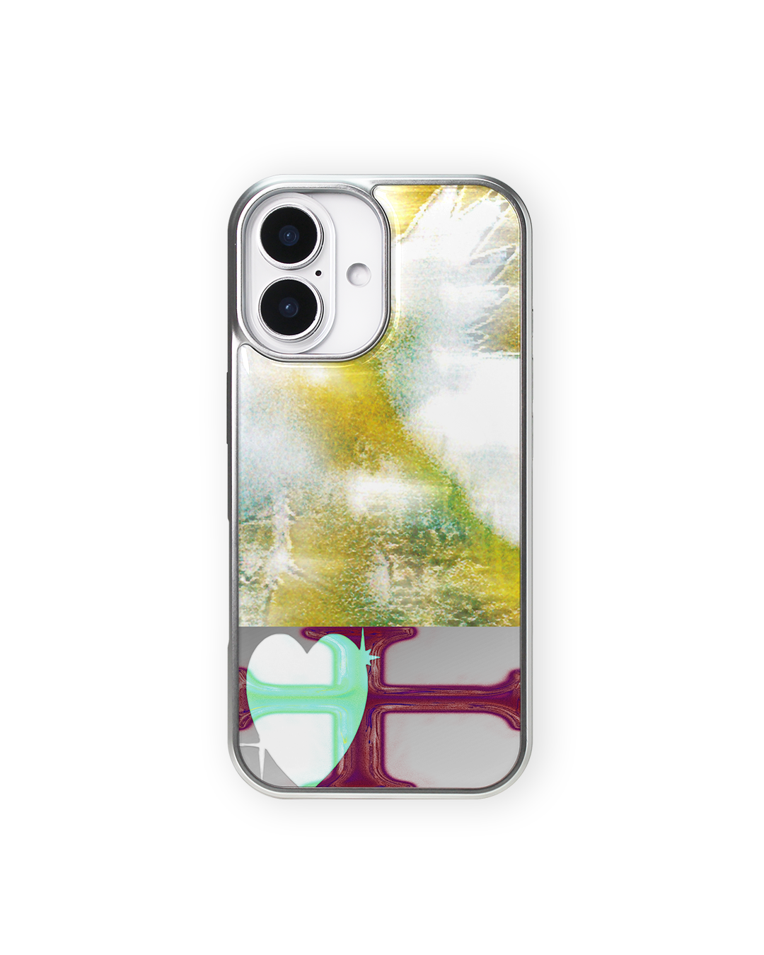 lovemoss phone case (silver glass mirror)