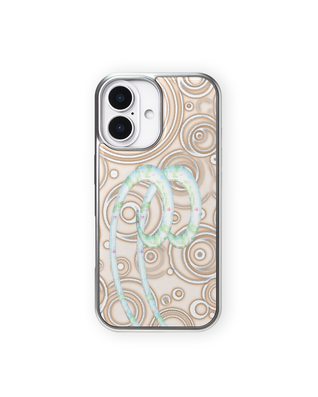 gobi phone case (silver epoxy, glass)