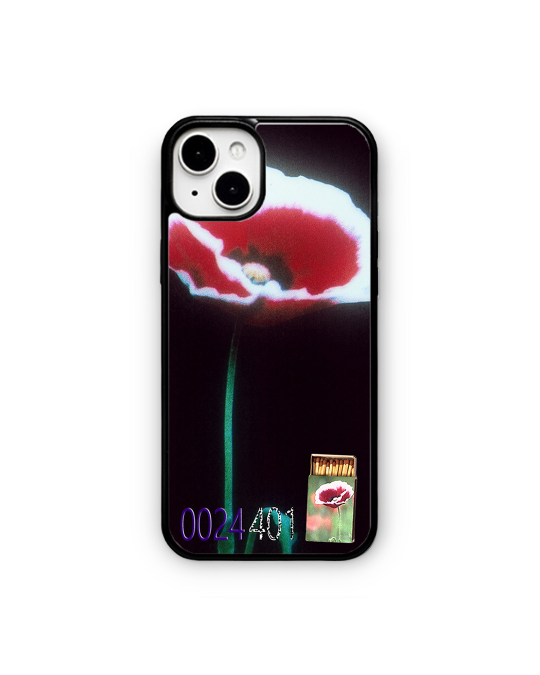 삐삐 401 블랙 phone case (glass bumper)