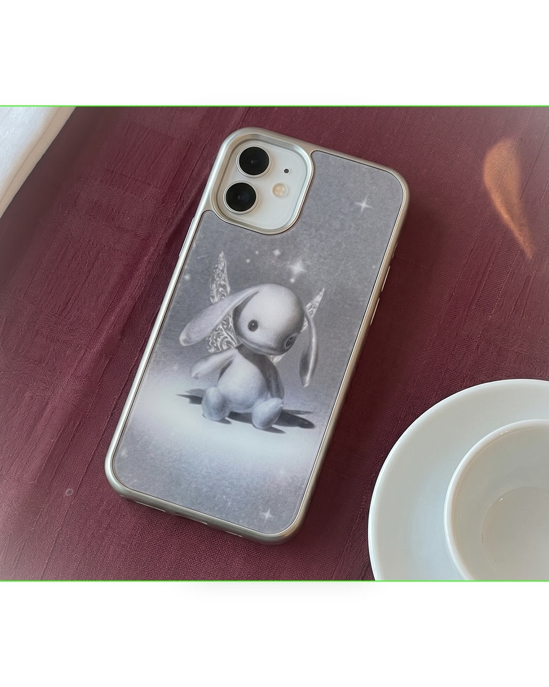 tienne phone case (silver glass bumper)