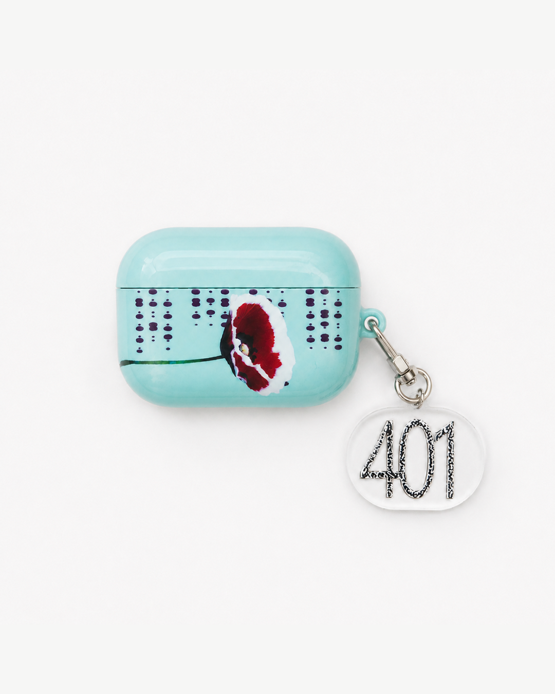 삐삐 401 민트 airpods case (keyring set)