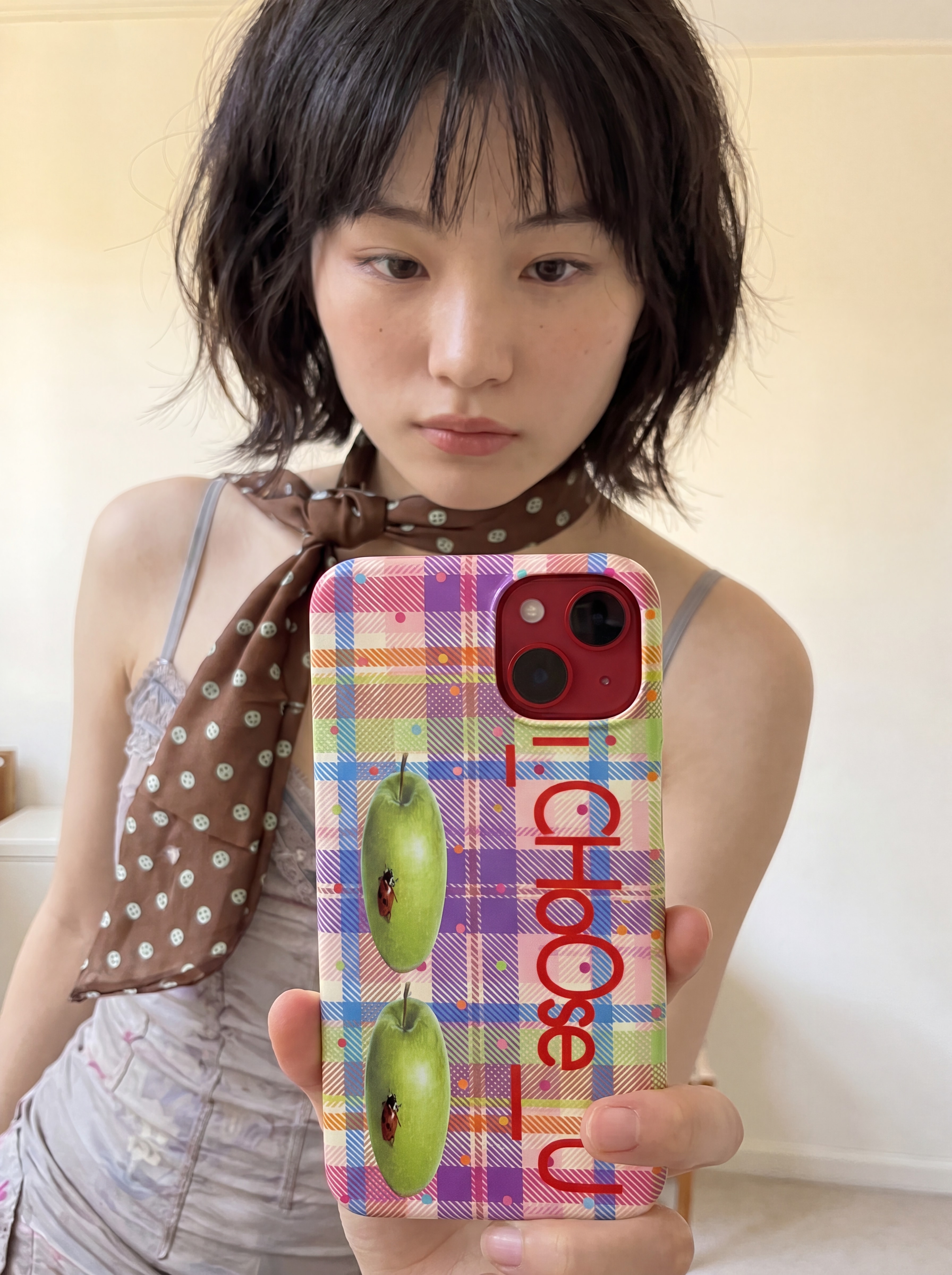 iCHoOseU 레드 phone case (hard)