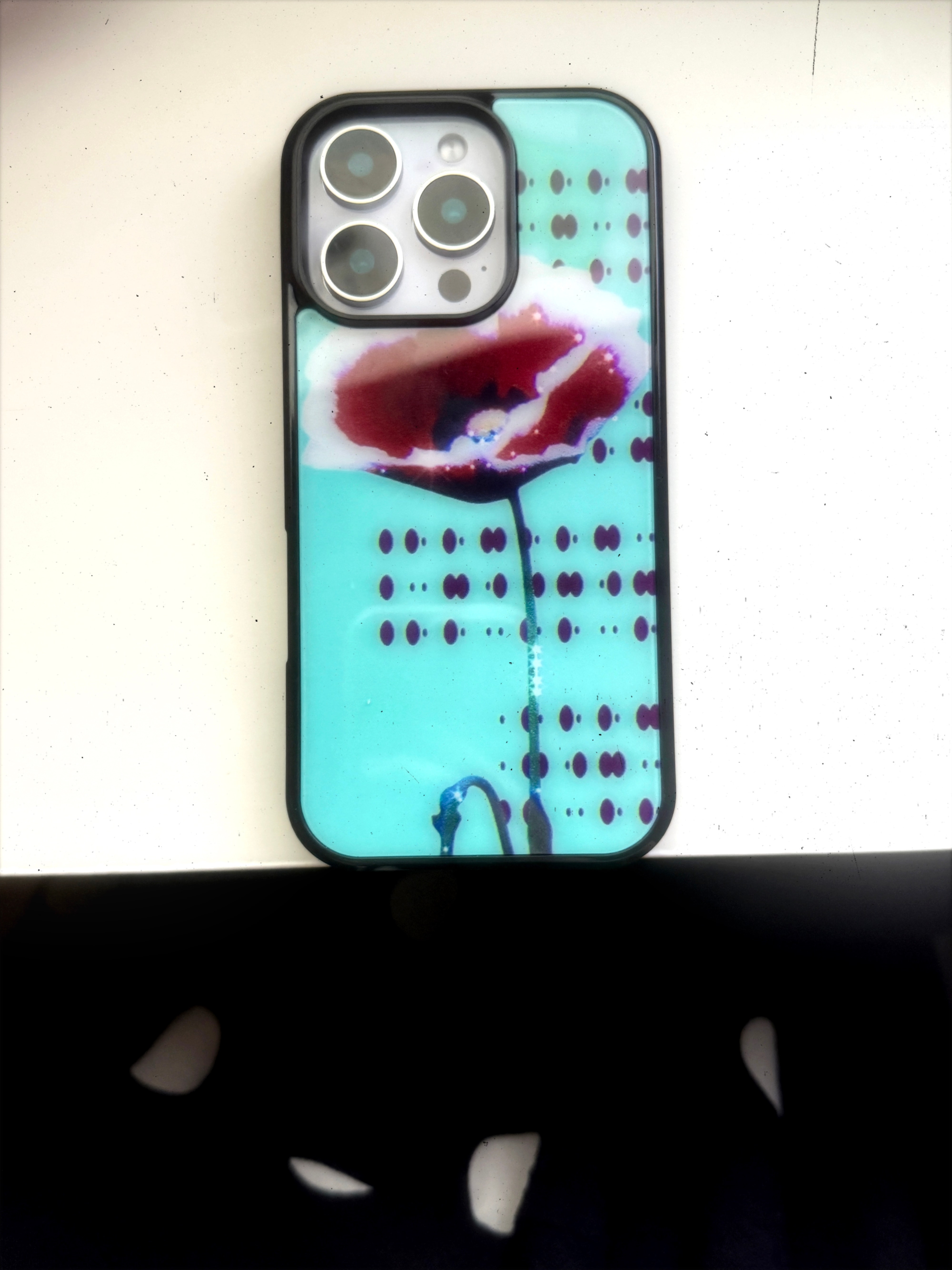 삐삐 401 민트 phone case (glass bumper)